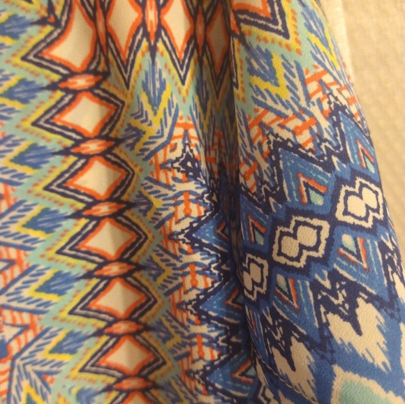 Almost Famous Coral and Blue XL Dress - Picture 16 of 16